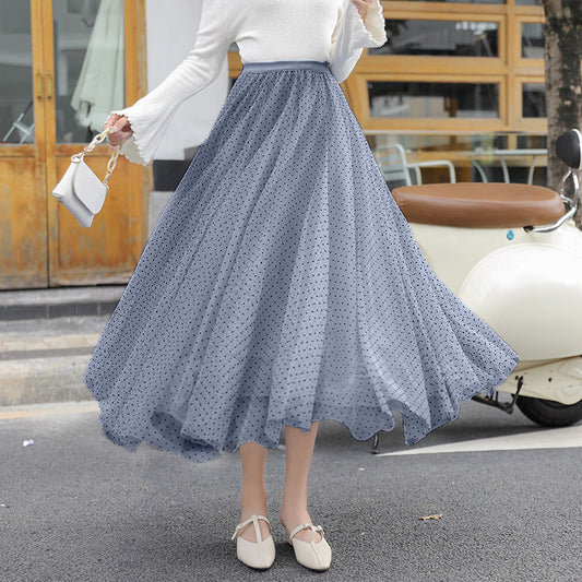 Women's Polka Dot Skirt for Weddings and Parties