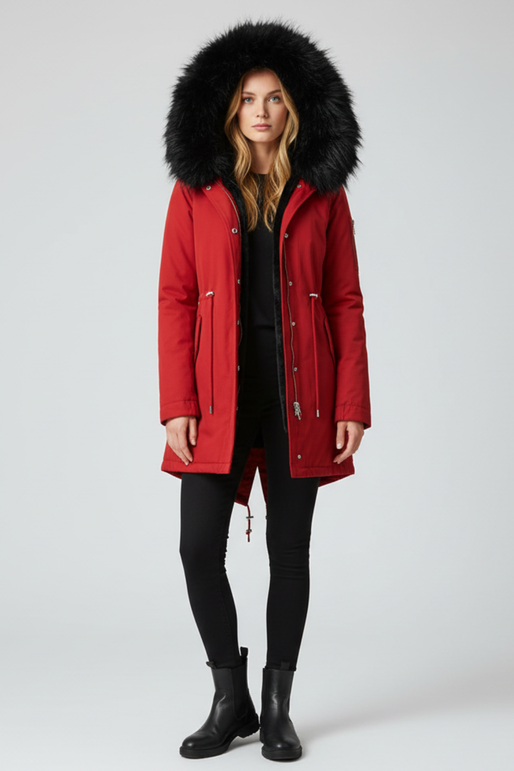 Women's Black Winter Coat