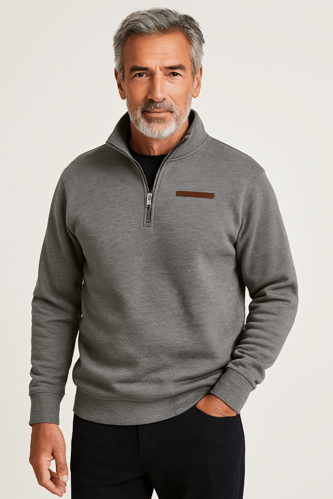 Men's Knitted Casual Sweatshirt view 9
