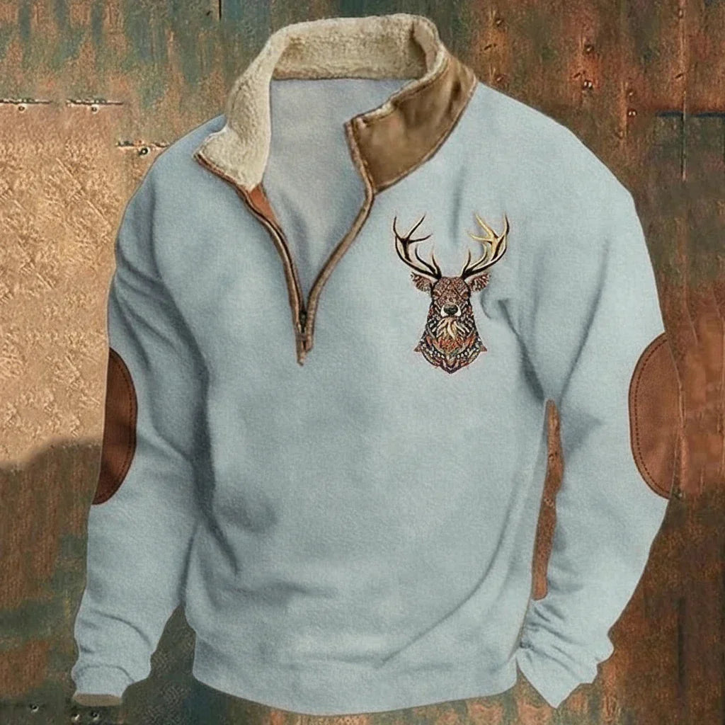 Men's Knitted Half Zip Jumper view 5