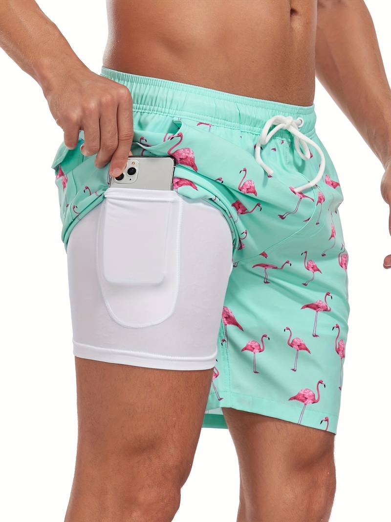 Men's Relaxed Fit Quick Dry Lightweight Swim Shorts