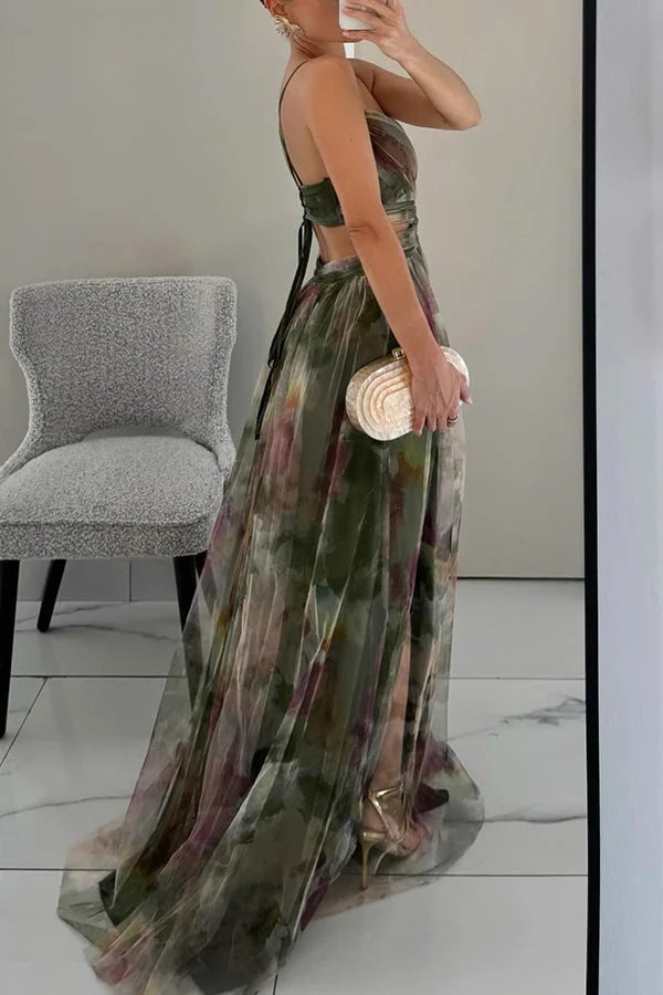Women's Orange Maxi Dress