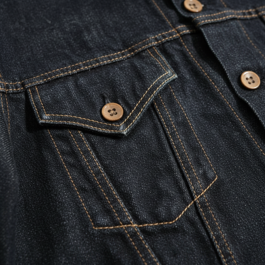 Men's Chest Pocket Denim Jacket