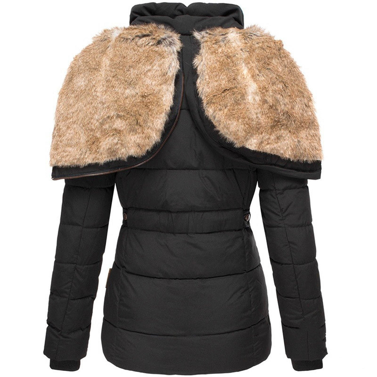 Women's Hooded Faux Fur Coat view 8