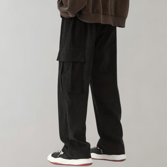 Men's Black Corduroy Trousers