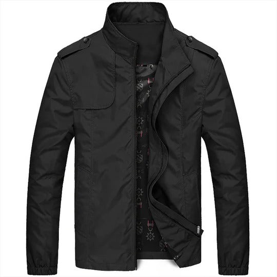 Men's Khaki Lightweight Jacket in Black