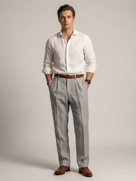 Men's Relaxed Fit Tailored Trousers view 2