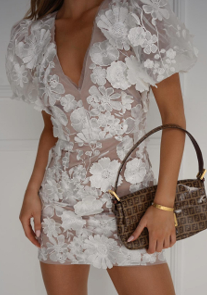Women's Floral Mini Dress view 7
