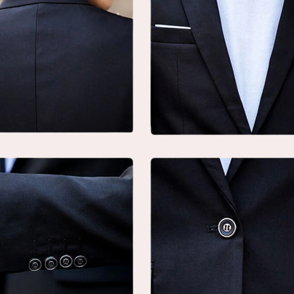 Men's Slim Fit Formal Three Piece Suit