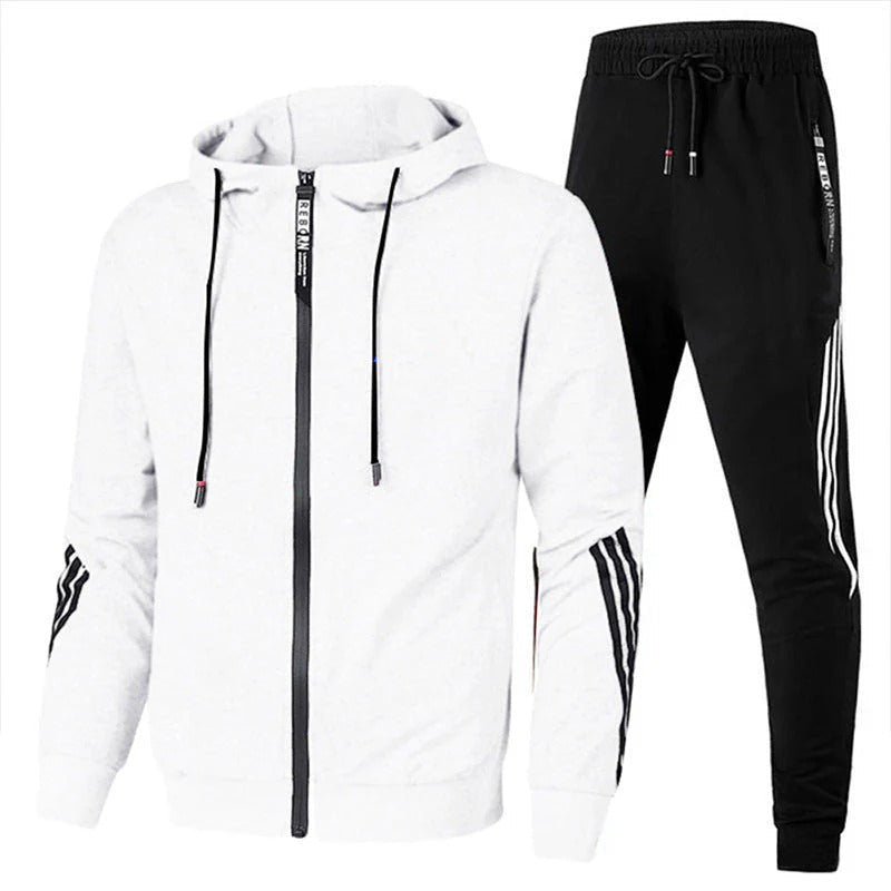 Men's Zip Up Two Piece Set