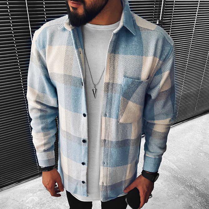 Men's Checked Overshirt