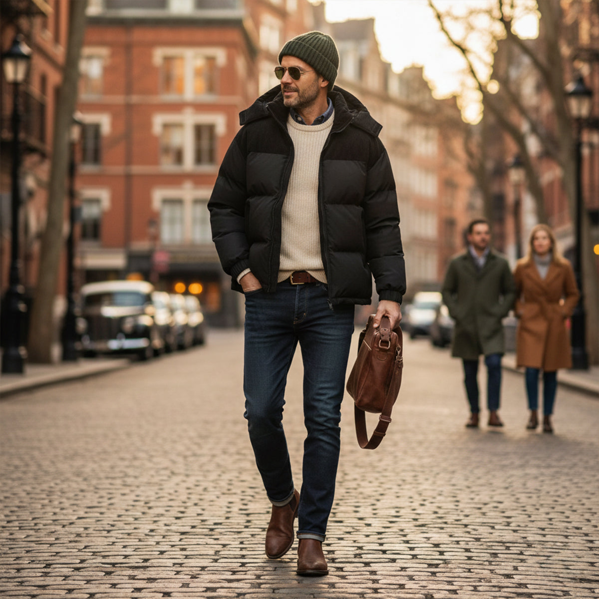 Men's Hooded Puffer Jacket view 10
