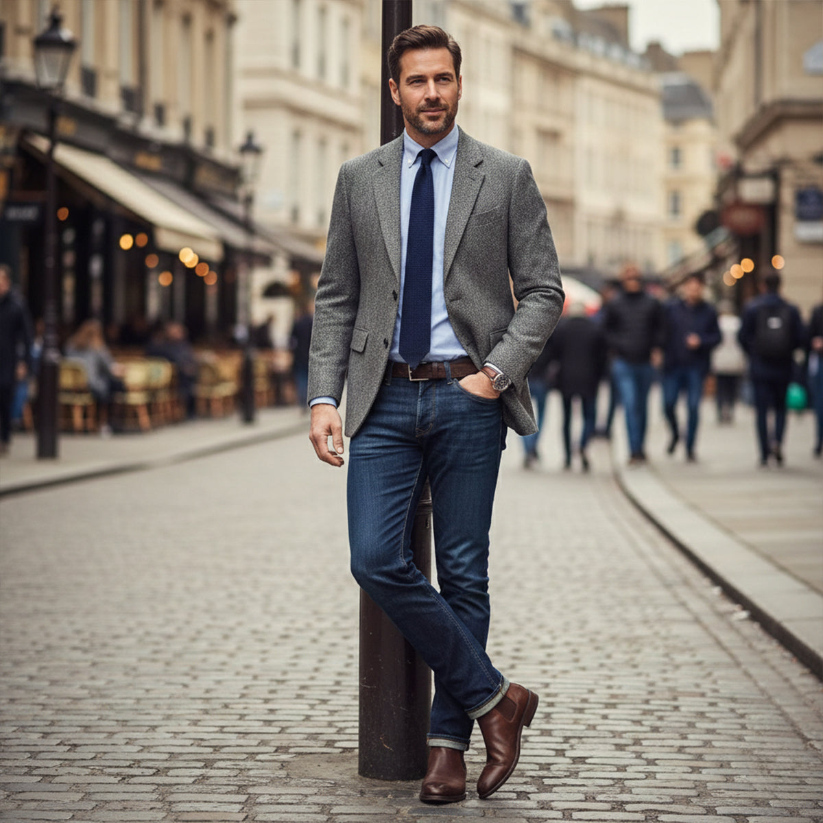 Men's Herringbone Blazer