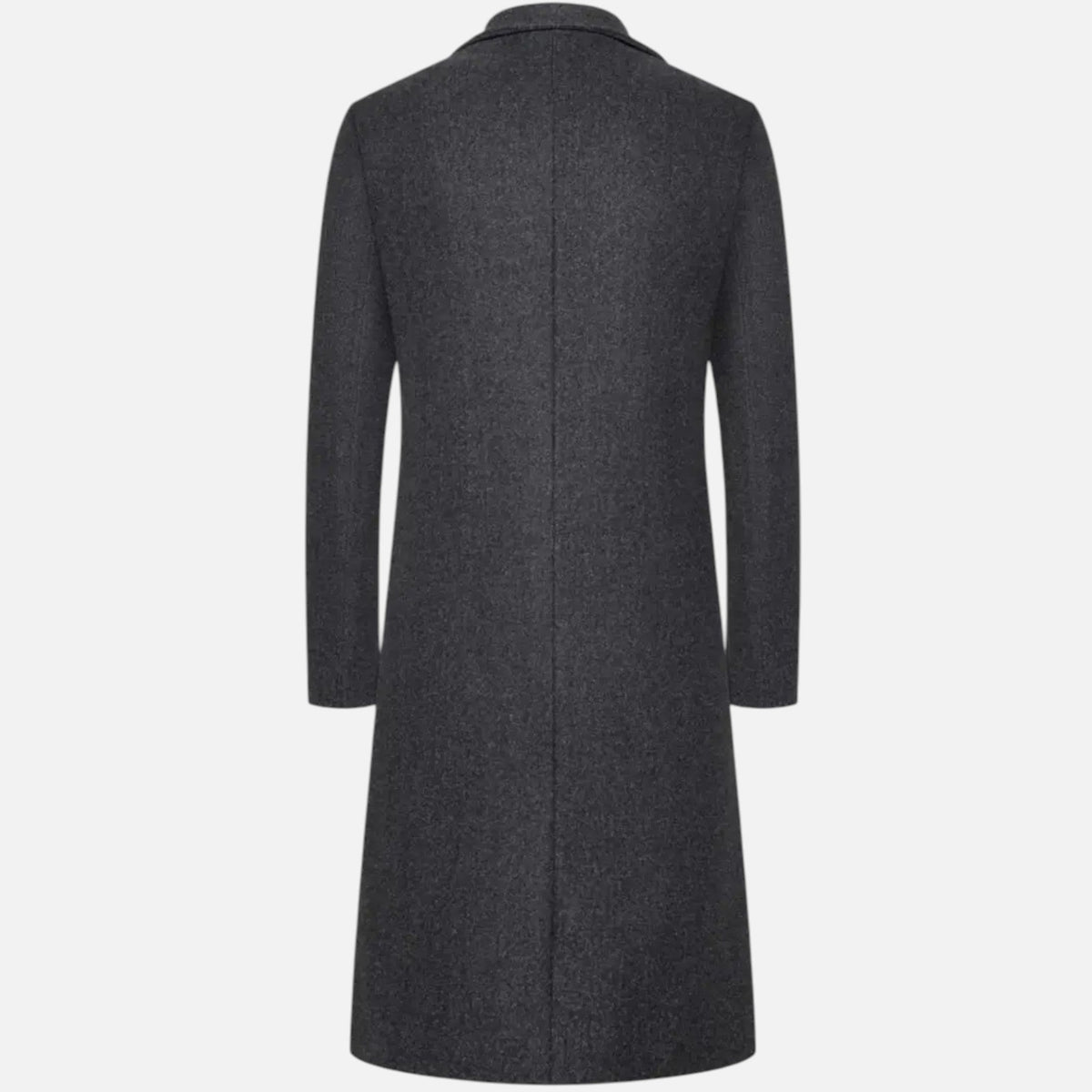 Men's Slim Fit Lapel Collar Single Breasted Button Front Winter Coat