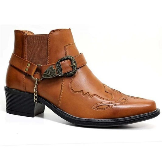Men's Pointed Toe Ankle Boots