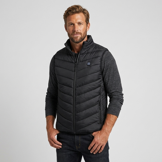 Men's Stand Collar High Neck Puffer Jacket