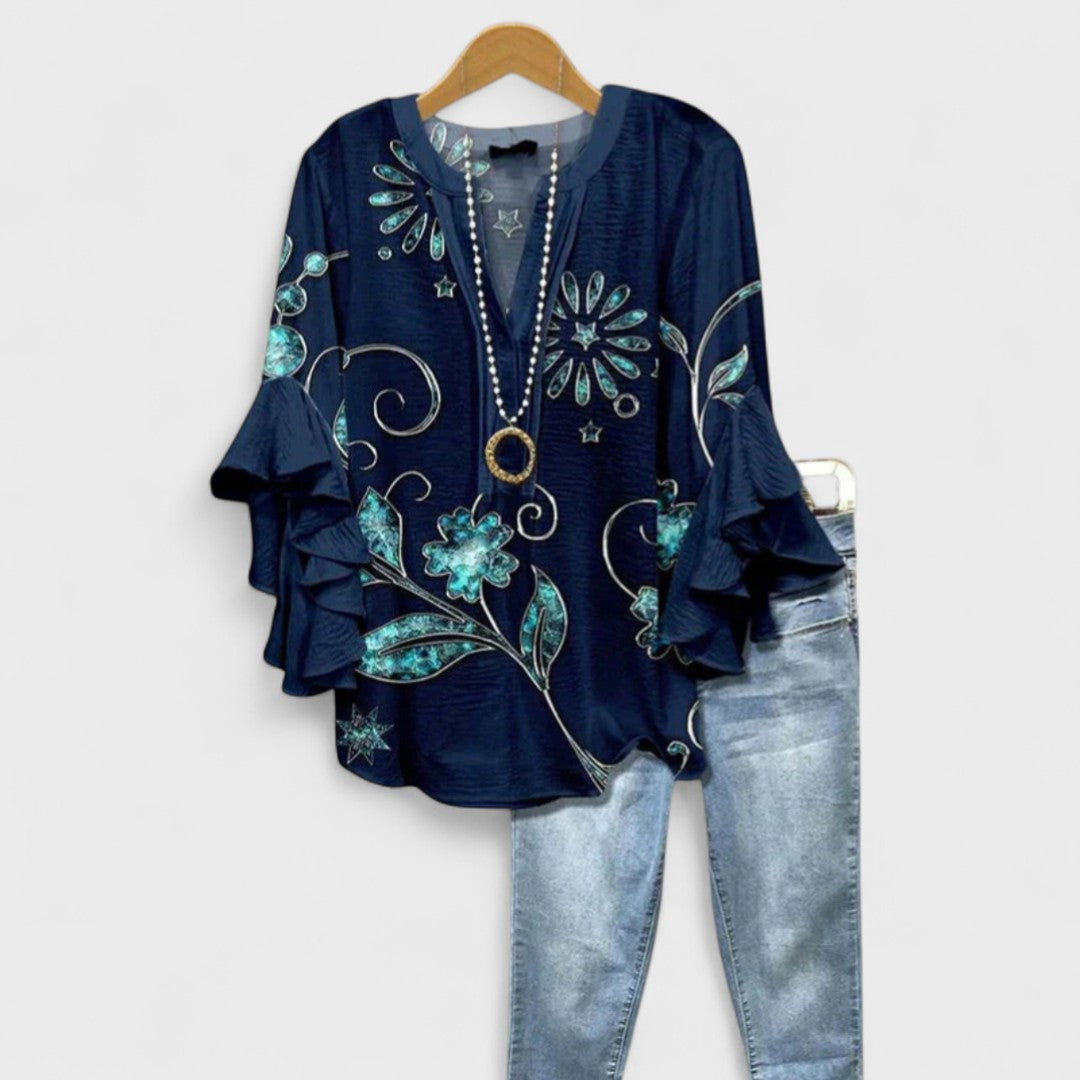 Women's Lightweight Blouse in Dark Blue
