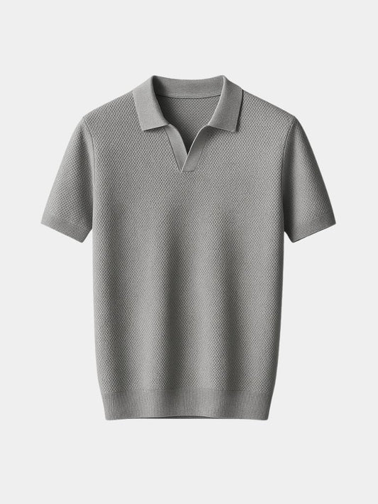 Men's Short Sleeve Polo Shirt in Sterling Gray