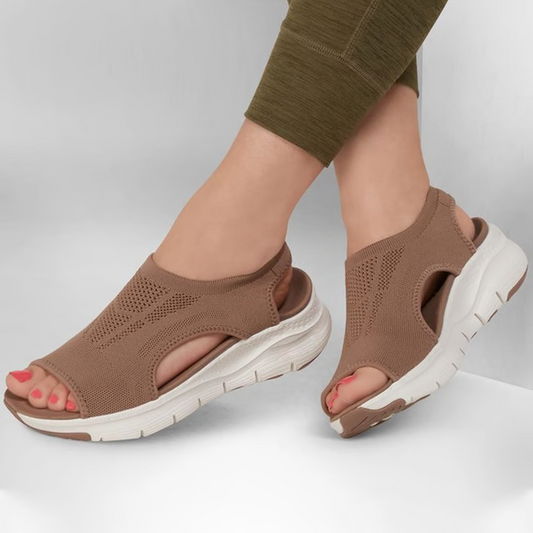 Women's Slingback Outdoor Sandals for the Gym in Brown