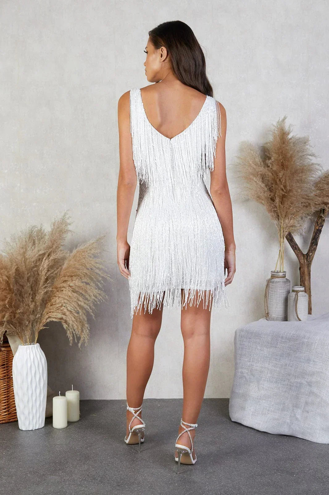 Women's Gold Sequin Mini Dress