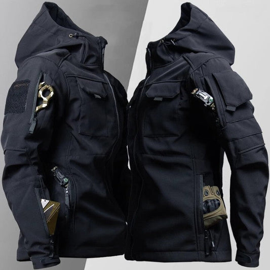Men's Waterproof Winter Coat in Black