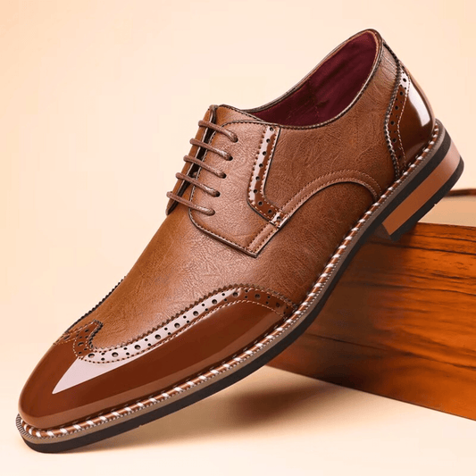Men's Off-White Walking Shoes in Cognac
