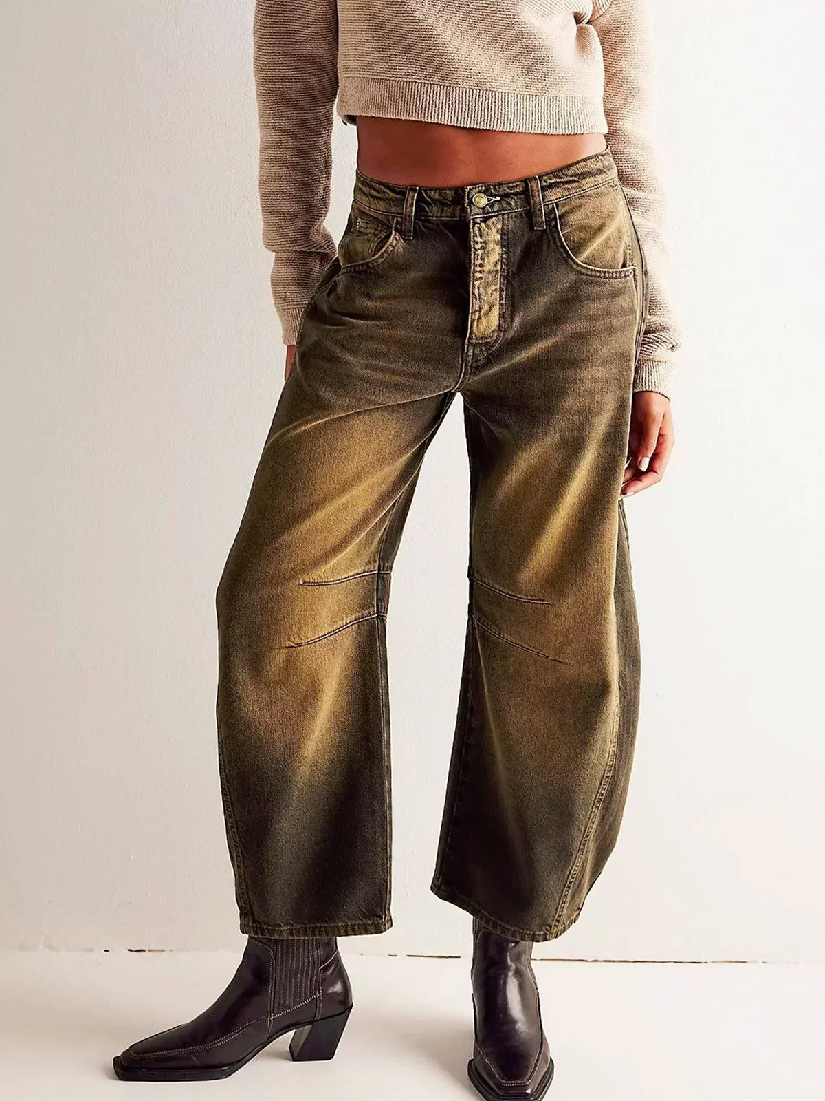 Women's Leopard Print Jeans view 8