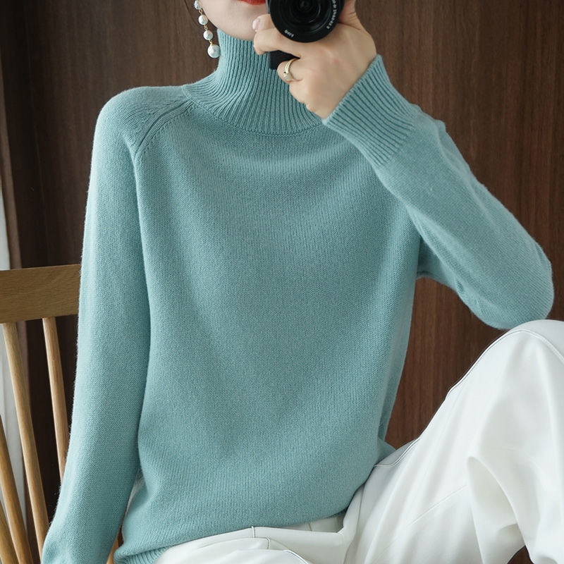Women's Knitted Roll Neck Long Sleeve Jumper view 2