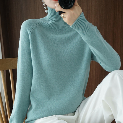 Women's Knitted Roll Neck Long Sleeve Jumper view 2