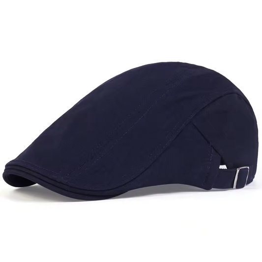 Men's Casual Flat Cap for Weddings and Parties in Denim Blue