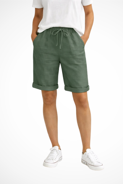 Women's Relaxed Fit Comfort Trousers in Green
