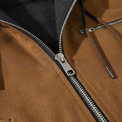 Men's Hooded Fleece Lined Winter Coat