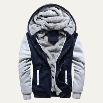 Men's Padded Zip Up Fleece Lined Hoodie view 11