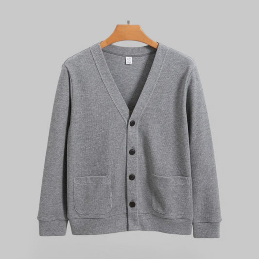 Men's Grey Cardigan in Grey