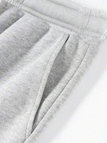 Men's Knitted Hooded Two Piece Set view 4
