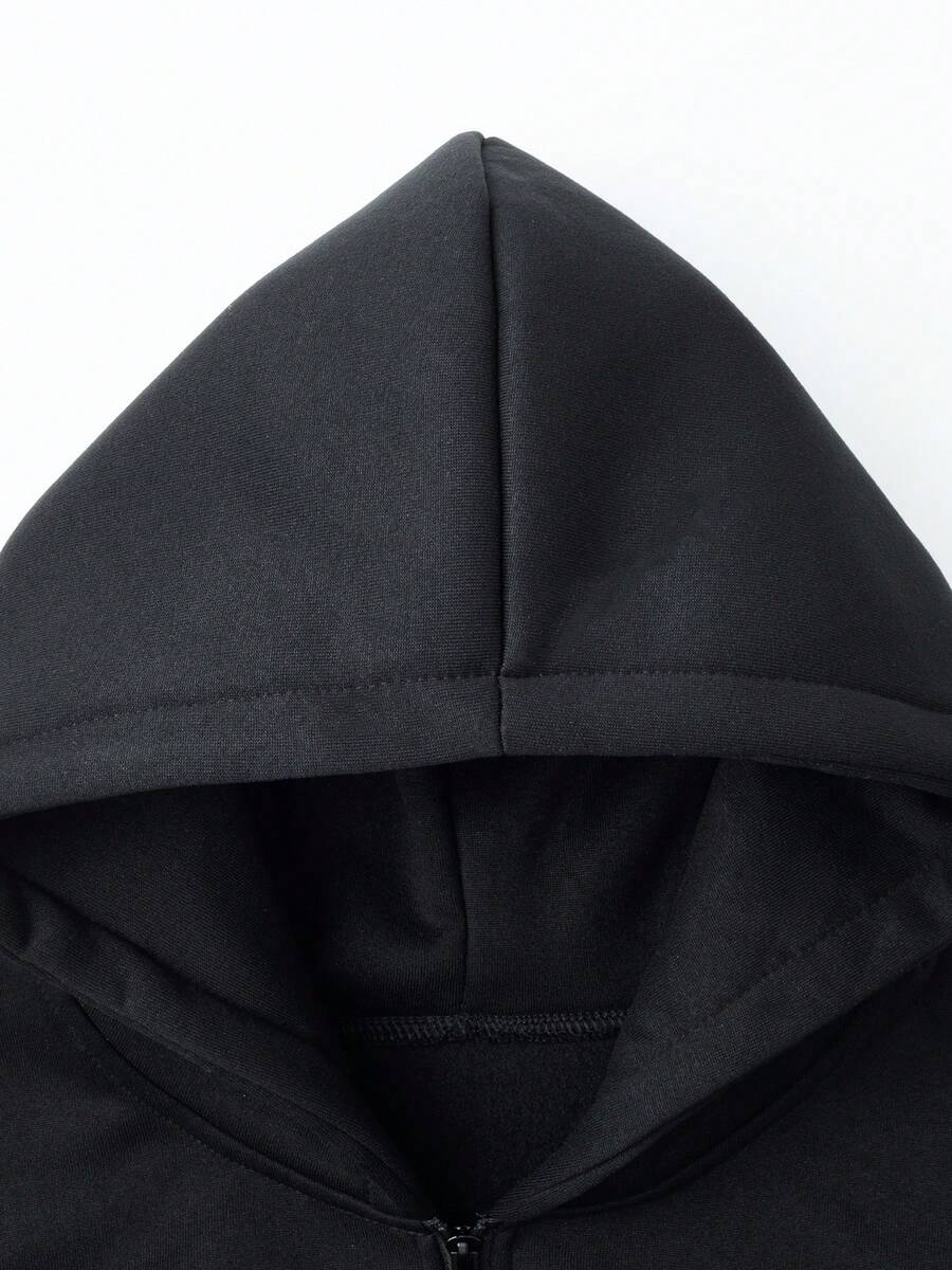 Men's Knitted Hooded Two Piece Set view 6