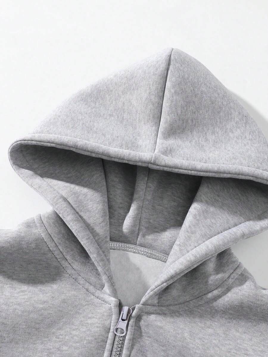 Men's Knitted Hooded Two Piece Set view 3