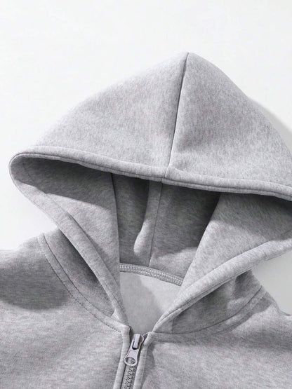 Men's Knitted Hooded Two Piece Set view 3