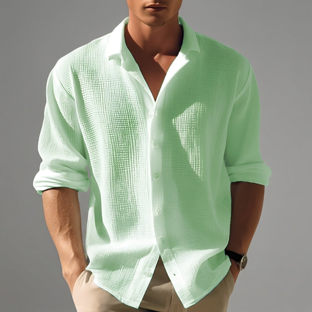 Men's Green Shirt in Green