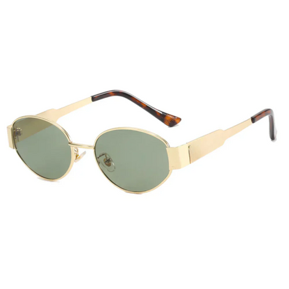 Women's Gold Hardware Retro Casual Sunglasses