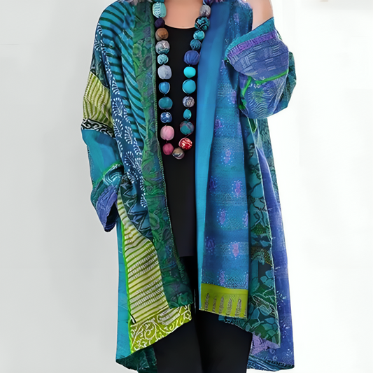 Women's Patchwork Layered Kimono