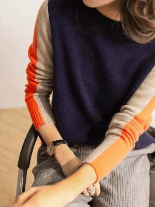Women's Knitted Crew Neck Long Sleeve Jumper view 2