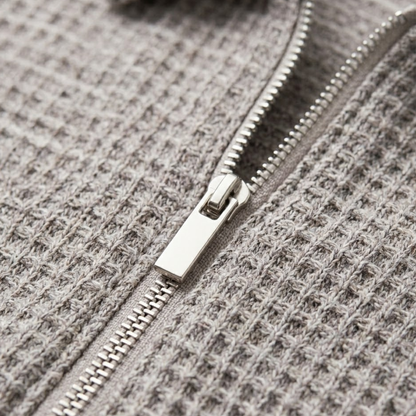 Men's Zip Up Half Zip Polo Shirt