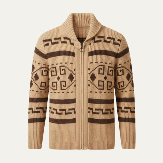 Men's Shawl Collar Vintage Cardigan