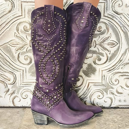 Women's Ankle Boots in Purple