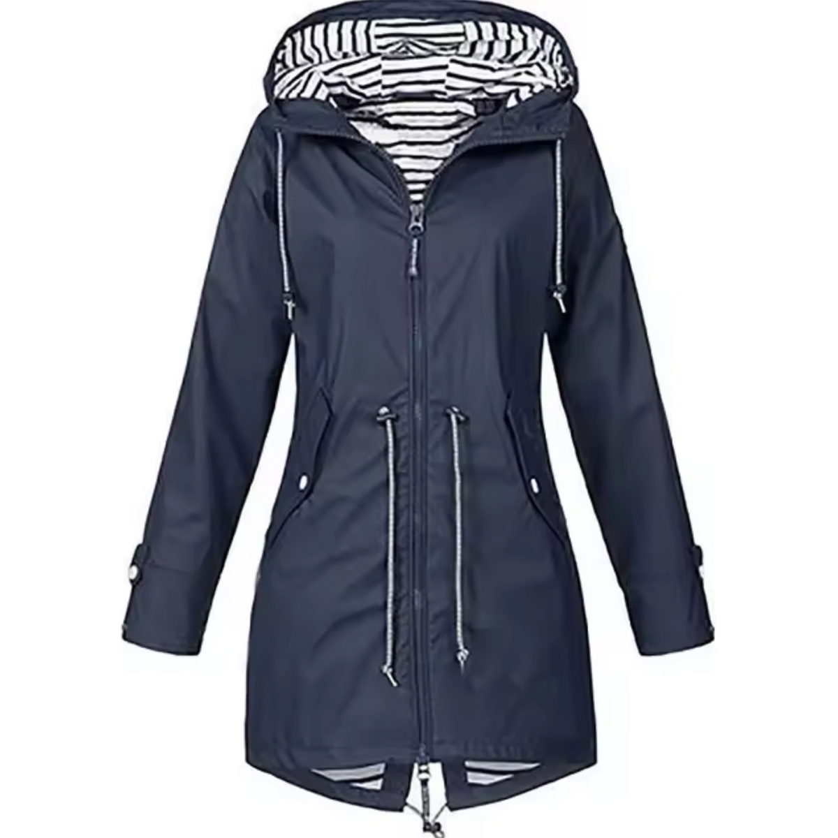 Women's Hooded Drawstring Waterproof Winter Coat view 6