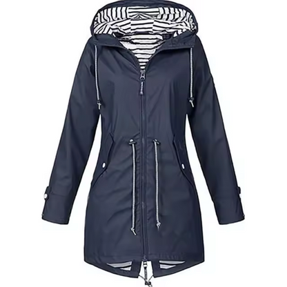 Women's Hooded Drawstring Waterproof Winter Coat view 6