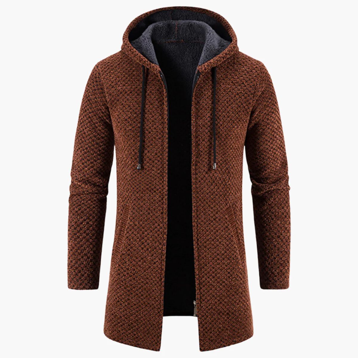 Men's Hooded Longline Winter Coat