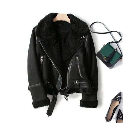 Women's Zip Up Casual Bomber Jacket