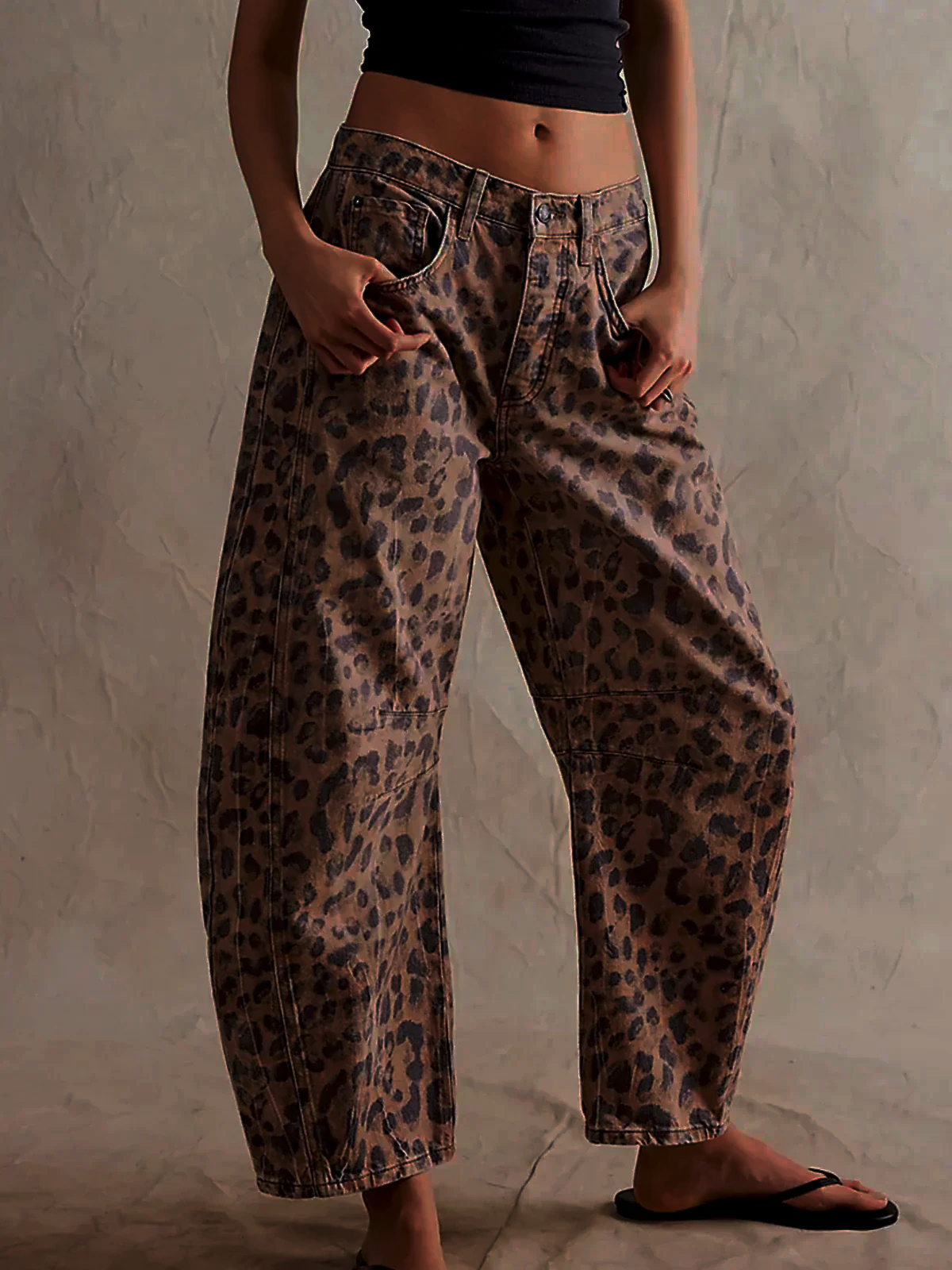 Women's Leopard Print Jeans